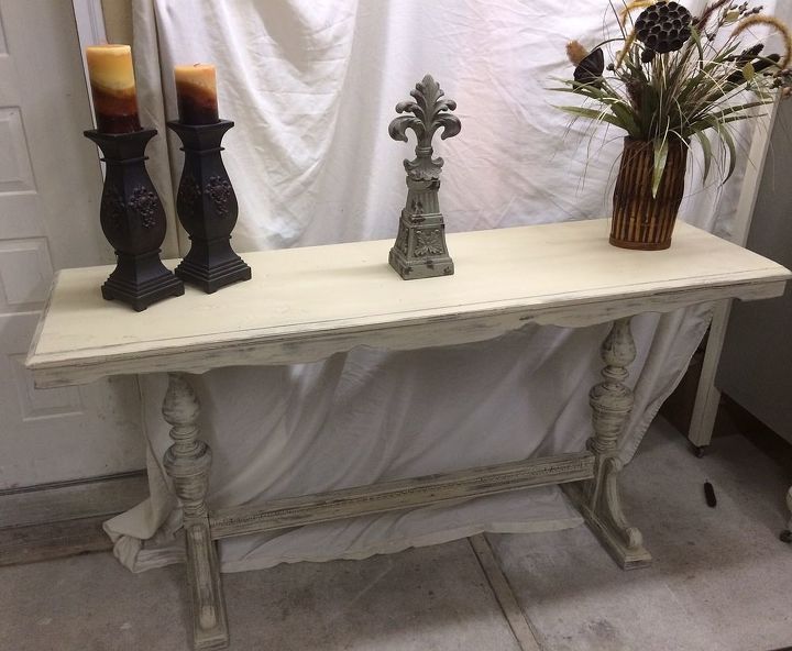 painted furniture sofa table makeover, chalk paint, painted furniture