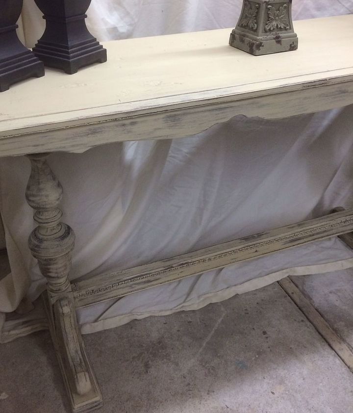 painted furniture sofa table makeover, chalk paint, painted furniture