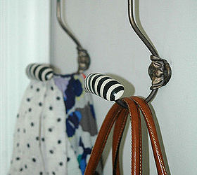 wall hook hack knock off anthropologie black white, crafts, wall decor