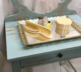 painted furniture vintage vanity makeover, chalk paint, painted furniture, shabby chic