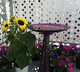 gardening bird bath vase and plate, crafts, repurposing upcycling