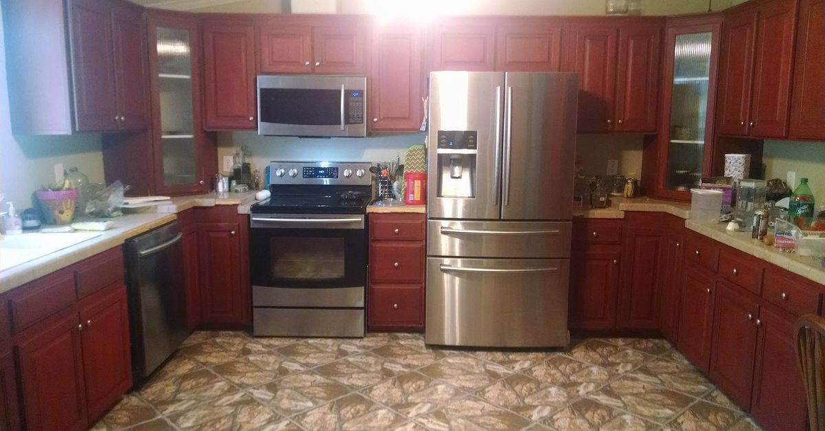 Chalk Painted And Glazed Kitchen Cabinets Hometalk