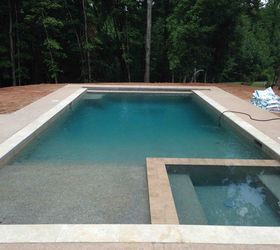 backyard pool building lowes gunite kool deck, outdoor living, pool designs, Applying the kool deck