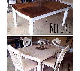 painting staining a kitchen table, DIY Table Makeover