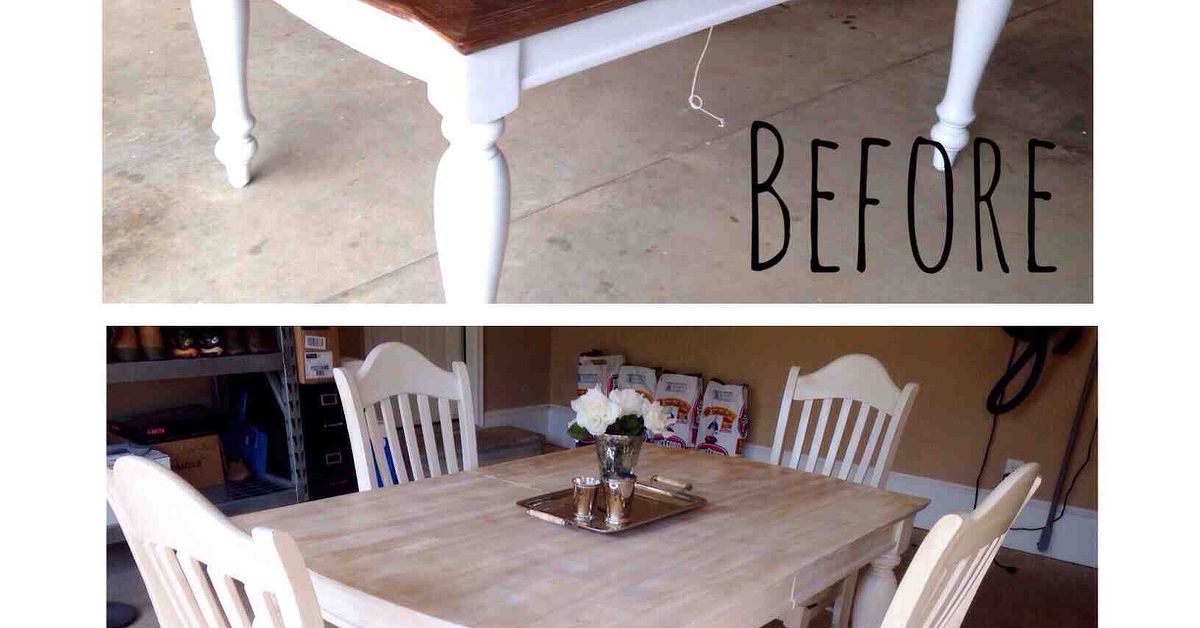 Painting Staining A Kitchen Table, How To Paint Dining Room Table