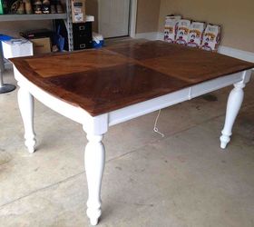 painting staining a kitchen table, Sand