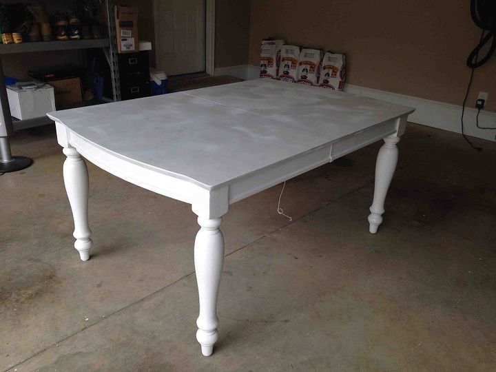 painting staining a kitchen table, Paint