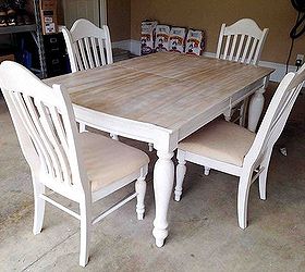 painting staining a kitchen table, Stain the chairs