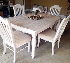 painting staining a kitchen table, Decorate