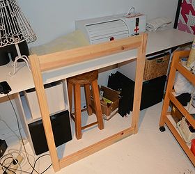 woodworking fold out desk craft, painted furniture, repurposing upcycling, woodworking projects