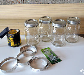 mason jar organizer, mason jars, organizing, repurposing upcycling