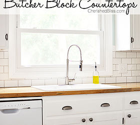 kitchen countertops butcher block install, countertops, kitchen design