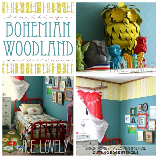 modelo de quarto compartilhado bohemian forest