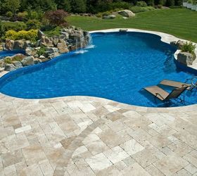 destination backyard retreat makes a splash, home improvement, outdoor living, patio, pool designs, Vinyl Pool