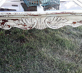 shabby chic coffee table paint redo distressed, chalk paint, painted furniture