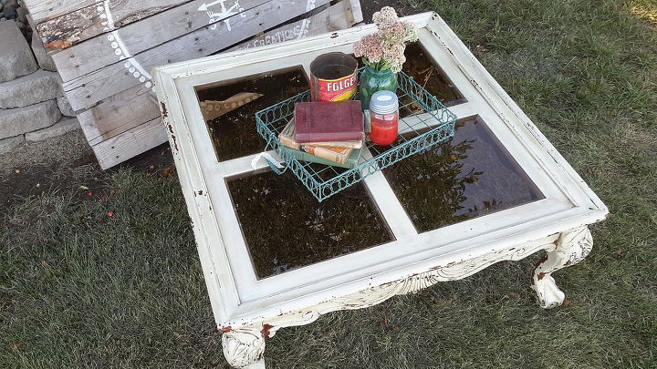 shabby chic coffee table paint redo distressed, chalk paint, painted furniture