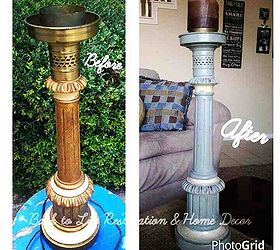 lamp old candle stick repurpose holder