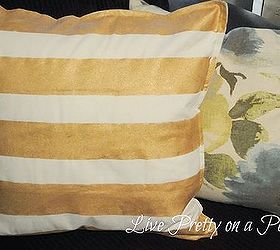 diy painted pillow covers, painting, reupholster