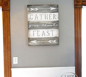 wall art painted wood sign dining room, crafts, wall decor