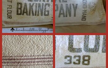 Hazlo tú mismo: Convierte un saco de harina vintage en una funda de almohada sin coser
