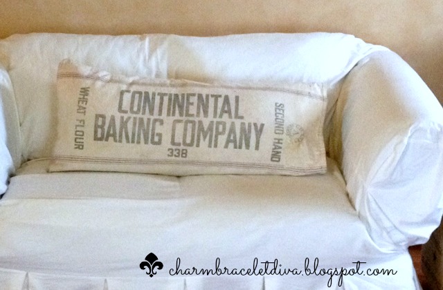 Vintage Flour Sack Into No Sew Pillow Cover Hometalk Pillow Cover Vintage Flour Sack No Sew Repurposing Upcycling Reupholster