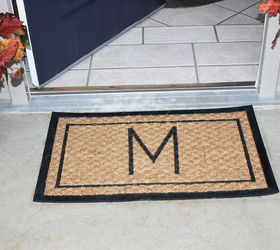 diy rug monogrammed outdoor, porches, reupholster