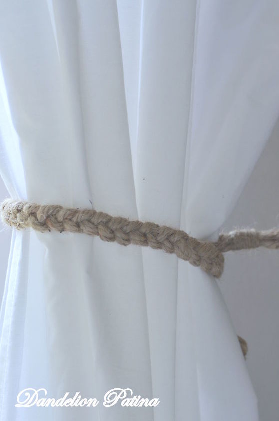 curtain tiebacks juste braided, diy, home decor, window treatments