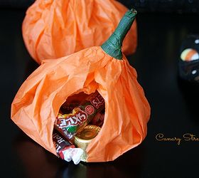 crafts pumpkin pouch goodie bags, crafts, halloween decorations, seasonal holiday decor