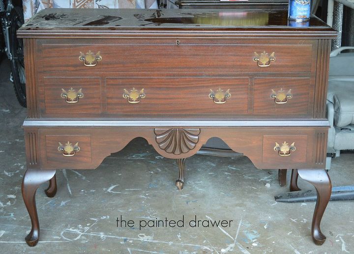 painted furniture chest french cedar, chalk paint, painted furniture