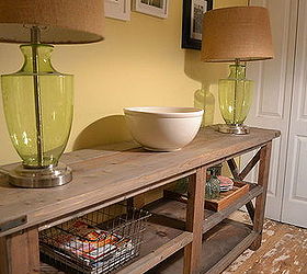 home decor rustic buffet table, diy, home decor, rustic furniture, woodworking projects