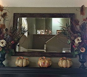 fall floral mantel arrangements budget hobby lobby, fireplaces mantels, home decor