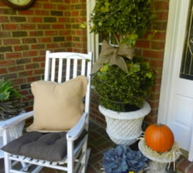house number pumpkin planter, curb appeal, seasonal holiday decor