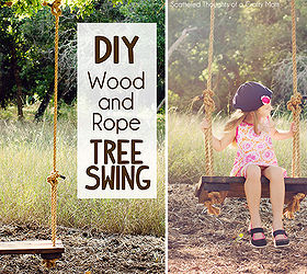 DIY Rustic Wood and Rope Tree Swing | Hometalk