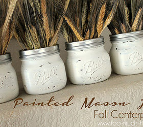 Painted Mini Mason Jar Fall Centerpiece | Hometalk