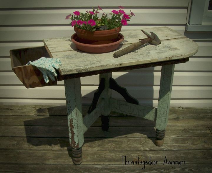 salvage table love, painted furniture