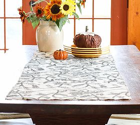 how to make no sew burlap table runner fall decor, crafts, how to