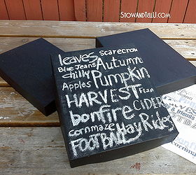 box lids painted with chalkboard paint, chalkboard paint, crafts, home decor