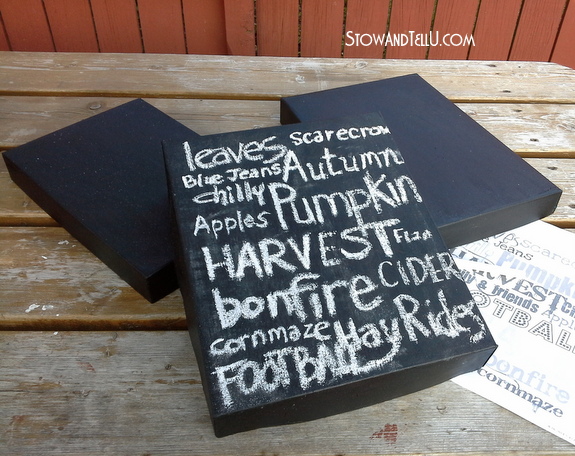 box lids painted with chalkboard paint, chalkboard paint, crafts, home decor