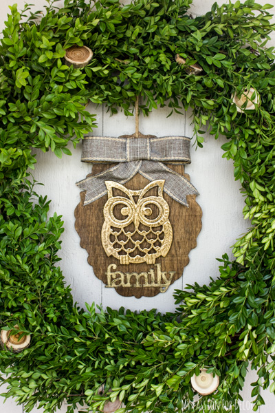 diy fall boxwood wreath, crafts, seasonal holiday decor, wreaths