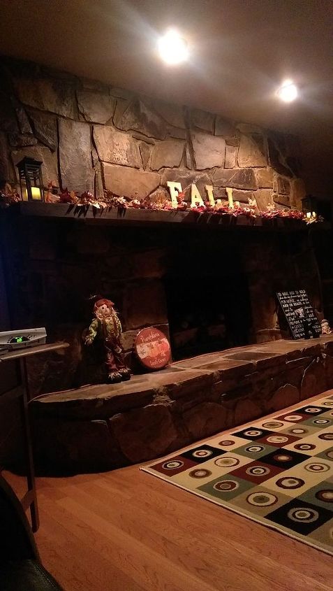fall decor fireplace michaels crafts seasonal, fireplaces mantels, seasonal holiday decor