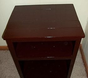 woodworking nightstand affordable stained, bedroom ideas, diy, how to, painted furniture, woodworking projects