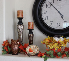 fall mantle, fireplaces mantels, seasonal holiday decor