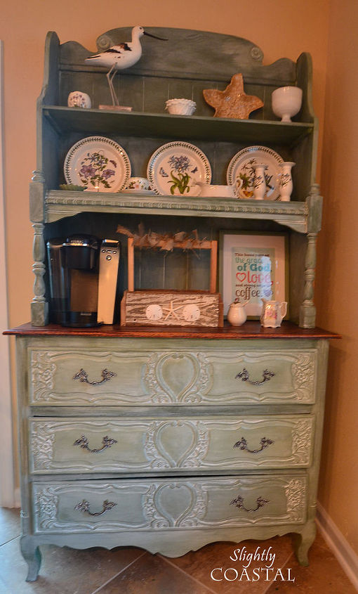 painted furniture french hutch white wax, painted furniture
