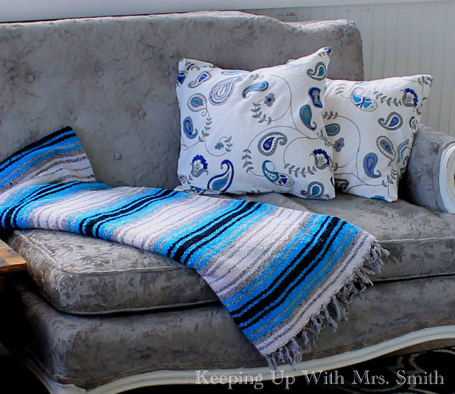 fabric makeover ikea sharbie adding color, reupholster