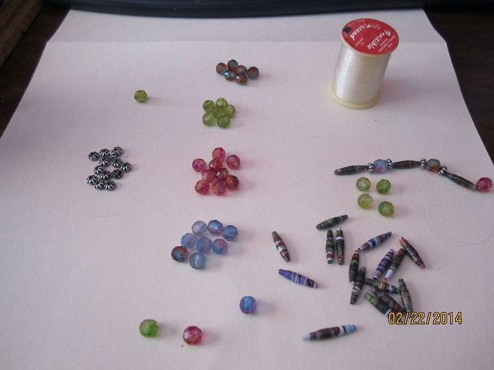 hand made paper beads possibilities are endless, crafts, decoupage, repurposing upcycling