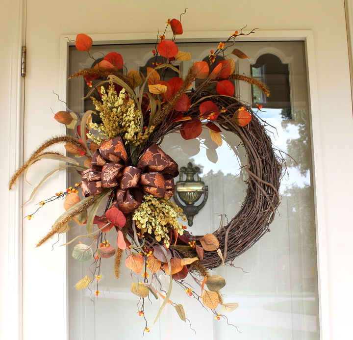 fall decor wreath faux stems, crafts, wreaths