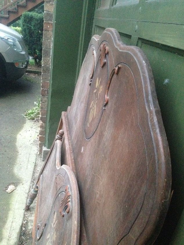 can antique bed be saved, The wood and veneer have had water damage
