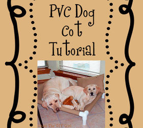 pvc dog cot tutorial, diy, how to, pets animals, repurposing upcycling