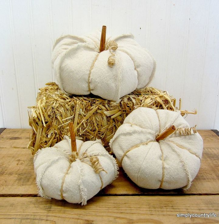 fall decor pumpkins drop cloth twine craft, crafts, how to, seasonal holiday decor