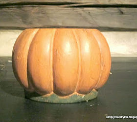 pumpkin candle holder chair foot repurpose, crafts, repurposing upcycling, seasonal holiday decor, woodworking projects